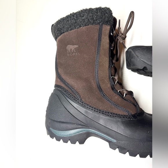 Sorel Women’s Thinsulate Brown Suede Fleece Lining SnowBoots NL1579-248 Size-7.5 - Picture 6 of 10